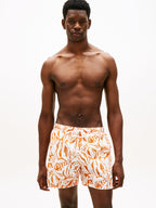 Abstract Floral Bonfire Orange
