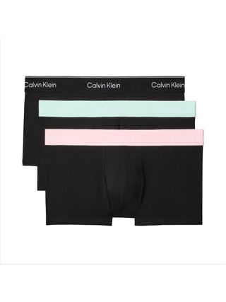3 Pack Low Rise Trunks - Icon Cotton Stretch