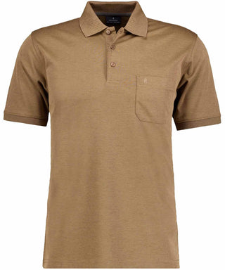 Softknit-Polo mit Brusttasche, kurzarm