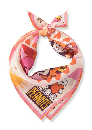 Peanuts Nickituch aus reiner Seide mit Herz und Peanuts-Motiven