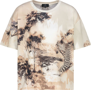 T-Shirt, sand gemustert