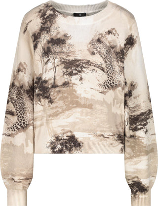 Pullover, sand gemustert