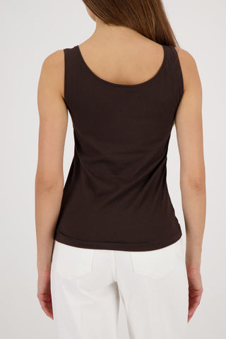 Top, dark chocolate