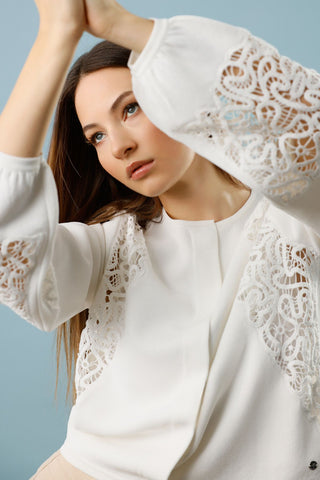 Strickjacke, off-white