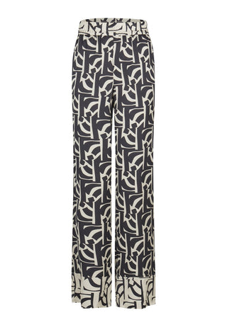 Pyjamahose mit grafischem Print