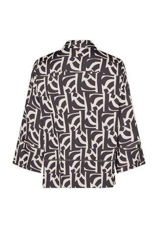 Bluse mit grafischem Print