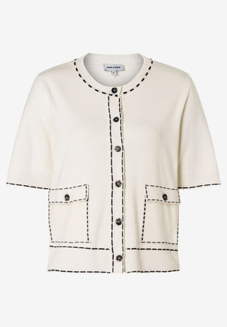 Cardigan mit Kontrastnaht