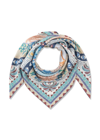 Premium Tuch aus reiner Seide mit Palmenmotiven