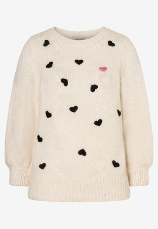 Pullover mit Herzen