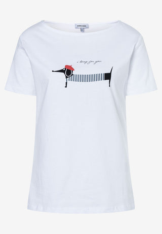 T-Shirt mit Dackelprint