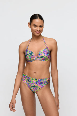 JOLISE Tropical Paisley Unterlegter Bikini Herzform