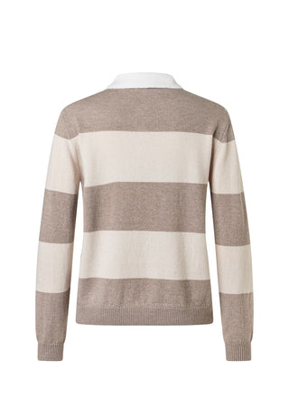 Pullover Polokragen Knopf 1/1 Arm