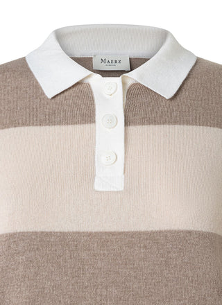 Pullover Polokragen Knopf 1/1 Arm