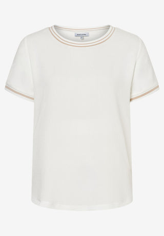 Blusenshirt mit Kontrastabschlüssen