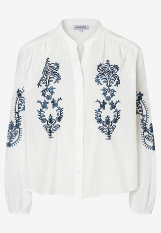 Bluse mit Stickerei