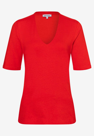 T-Shirt mit V-Ausschnitt