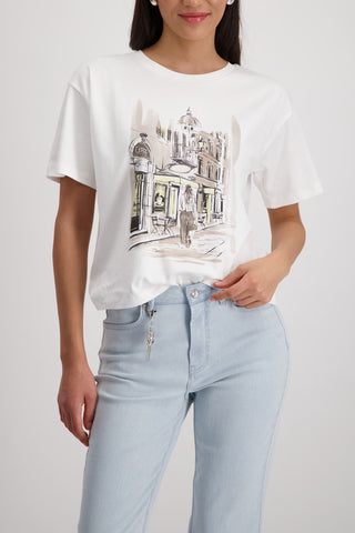 T-Shirt, pastel yellow