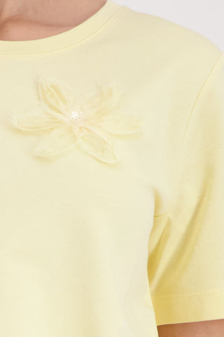 T-Shirt, pastel yellow