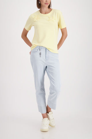 T-Shirt, pastel yellow