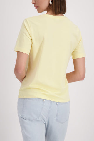 T-Shirt, pastel yellow