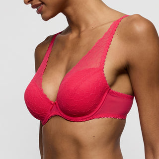 AZELIE himbeere Unterlegter BH tiefdekoll.