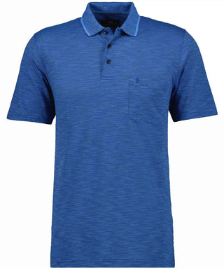 Softknit-Polo gestreift, Flammdesign