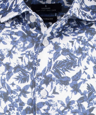 Softknit-Hemd mit Print, kurzarm