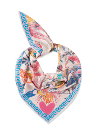 Premium Dreieckstuch aus reiner Seide mit Mustermix