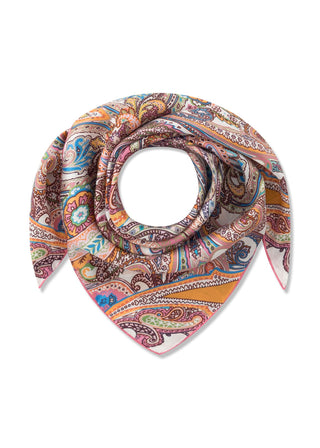 Premium Tuch aus reiner Seide mit Paisleymuster