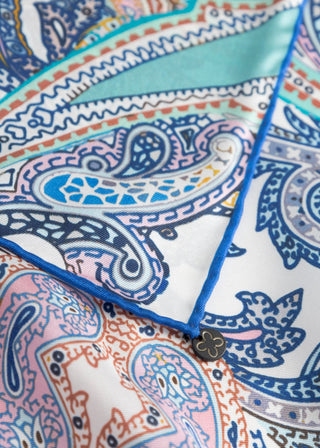 Premium Tuch aus reiner Seide mit Paisleymuster