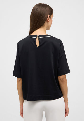 Bluse Single-Jersey Kurzarm