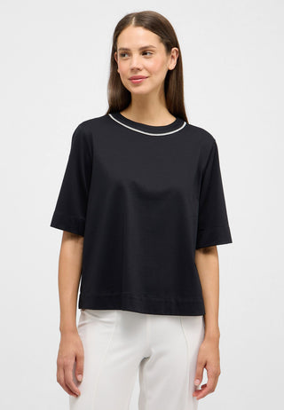 Bluse Single-Jersey Kurzarm