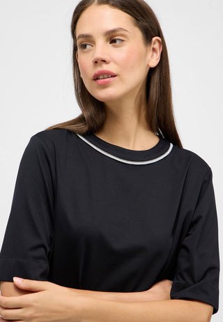 Bluse Single-Jersey Kurzarm