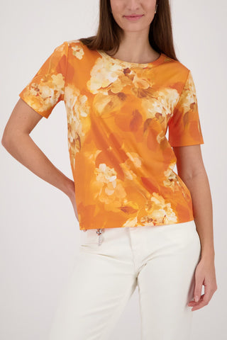 T-Shirt, aperitif gemustert