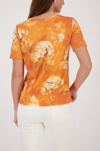 T-Shirt, aperitif gemustert