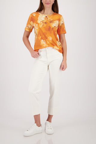 T-Shirt, aperitif gemustert
