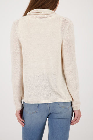 Strickjacke, champagne beige
