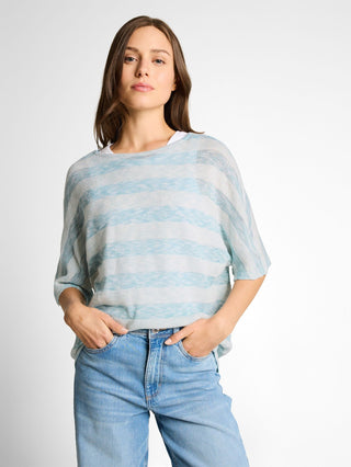 Loose Fit T-Shirt mit Fledermausärmeln