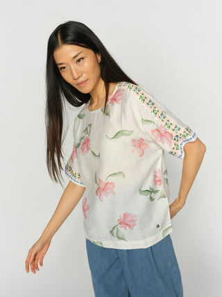 MMPalma Big Orchid Blouse