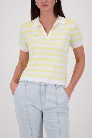 Pullover, pastel yellow ringel