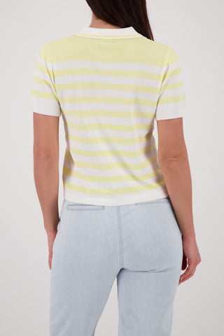 Pullover, pastel yellow ringel