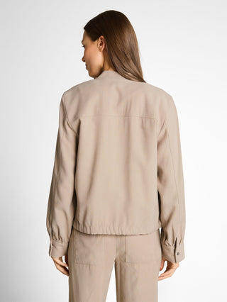 Loose Fit Bomberjacke mit Brusttaschen