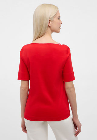 Jersey Shirt Bluse Jersey Kurzarm