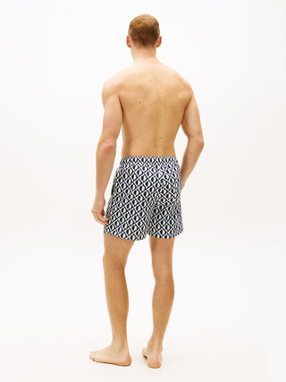 Print Mid Length Swim Shorts