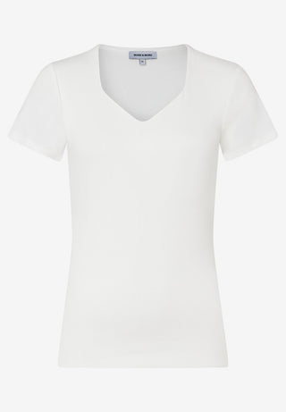 T-Shirt mit dekorativem Ausschnitt