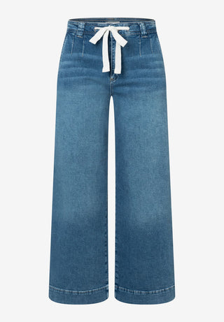 Jeans-Culotte mit Tunnelzug