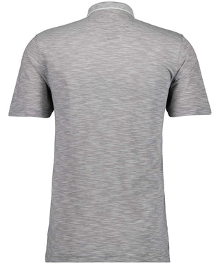 Softknit-Polo gestreift, Flammdesign