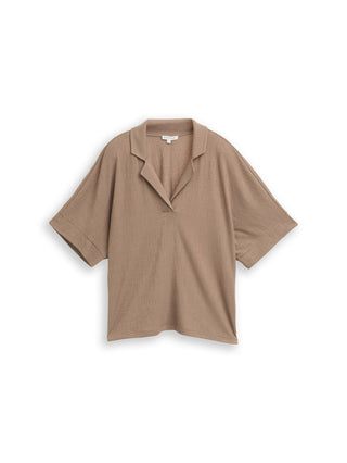 Loose Fit T-Shirt mit Reverskragen