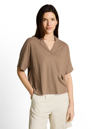 Loose Fit T-Shirt mit Reverskragen