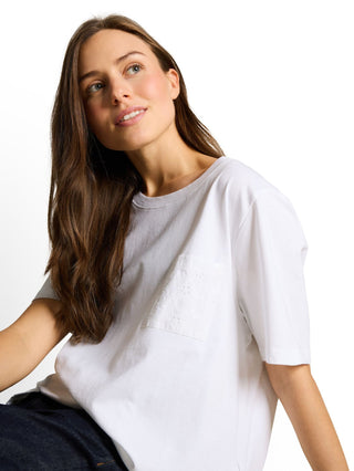 Boxy Fit T-Shirt mit Brusttasche